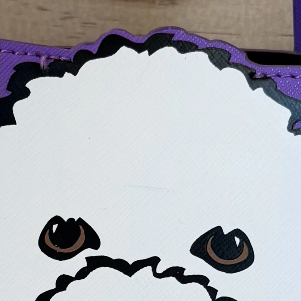 Marc Tetro Purple Bichon Frise Tote Bag